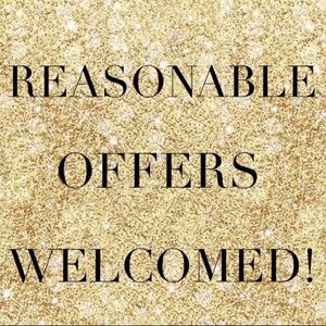 Reasonable offers welcome!